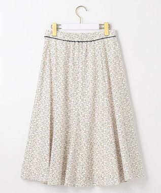 ANY SIS 【洗える】コードレースフレア スカート アイボリベース