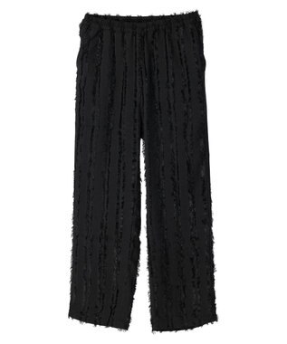 Green Parks ・ＳＵＧＡＲ　ＳＰＯＯＮ　フリンジジャカードパンツ Black