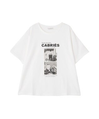 Green Parks アソート柄フォトＴシャツ Off White