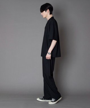 WEGO 【セットアップ対応】TRイージーストレートスラックス ブラック