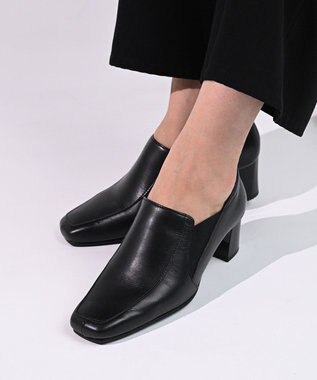 Pointer 日本製 本革甲深パンプス ブラック