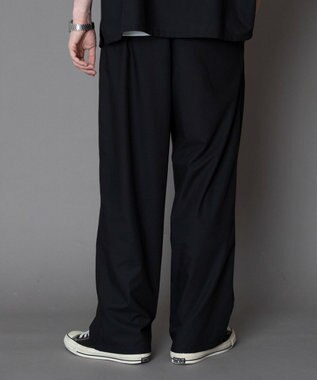 WEGO 【セットアップ対応】TRイージーストレートスラックス ブラック