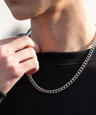 WEGO 【2点SET】アクセ付き裏シャギーグラフィックプルオーバー ブラック