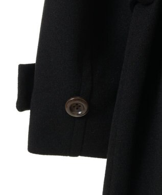 earth music&ecology 2WAYカラーロングコート ブラック