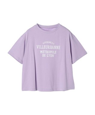Green Parks 多段カレッジロゴボックスＴシャツ Purple
