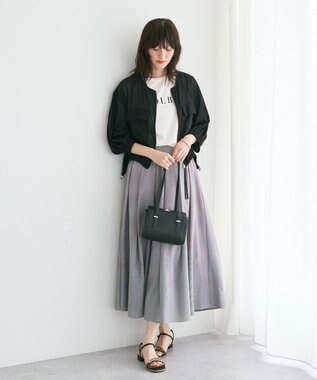 YECCA VECCA タックフレアスカート Check