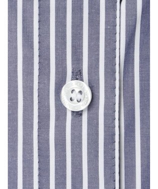 CRAFT STANDARD BOUTIQUE イージーケアコクーンポケ付きチュニック Stripe Navy