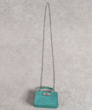 LA BAGAGERIE 【MONICA】マイクロチェーンバッグ ブルー