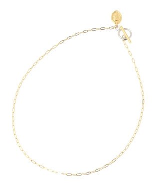 AMERICAN HOLIC ステンレスコインマンテルネックレス Gold