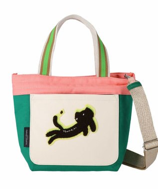 tsumori chisato CARRY キラミックスコンビ トートバッグ 2wayショルダー ネコ Sサイズ