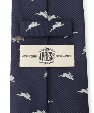 J.PRESS MEN 【JOKE TIE COLLECTION】兎と亀 ネクタイ ネイビー系7