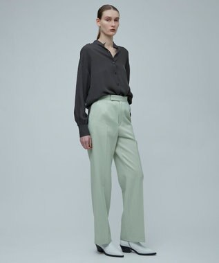 BEIGE， BRISSAC / スタンドカラーブラウス C.Gray