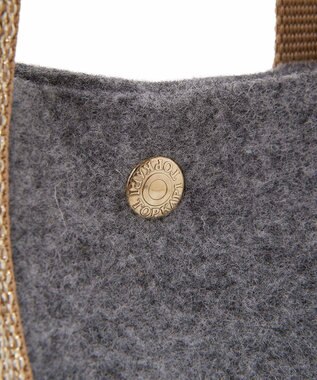 TOPKAPI 【TREASURE TOPKAPI】イタリアンフェルト ラメテープ トートバッグ 2023 グレー