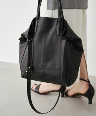 russet 【2025AW新作】《WEB限定》レザー2WAYトートバッグ(CE-1584-WEB) Black