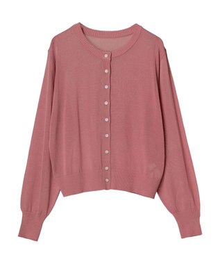 earth music&ecology シアークルーカーディガン Pink