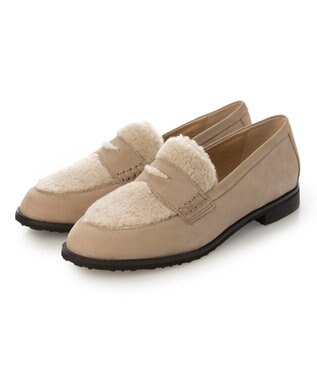 ing <ing>デザインコインローファー ベージュコンビ