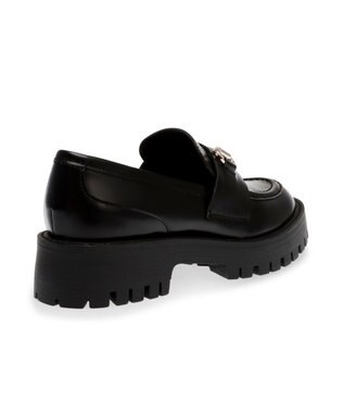 STEVE MADDEN LANDO-CN ビット付き厚底ローファー ブラック