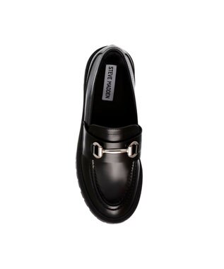 STEVE MADDEN LANDO-CN ビット付き厚底ローファー ブラック