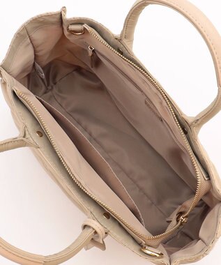 J.PRESS LADIES 【2way】ボンディングキルト トート バッグ 【WEB限定】ベージュ系