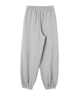 WEGO 【あったか/ウエストゴム】裏起毛スウェットジョガーパンツ 杢グレー