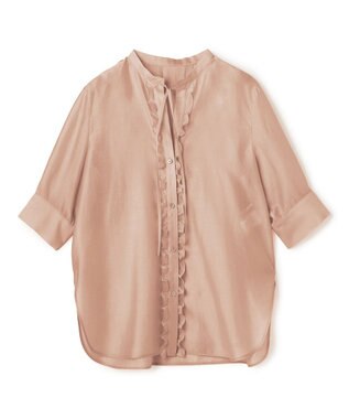 BEIGE， AMARYLLIS / フリルリボン ブラウス Milk Tea