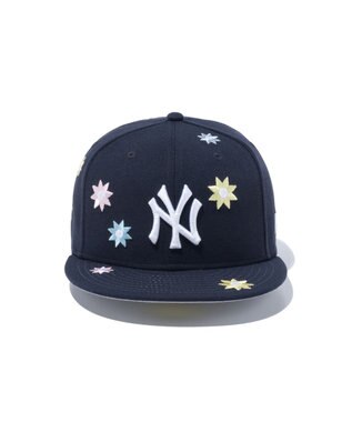 WEGO NEWERA　59FIFTY　MLB　Flower　Embroidery 柄1