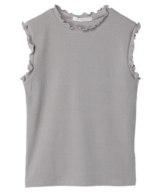 Green Parks ・Ｐｅｔｉｔ　Ｆｌｅｕｒ　メローｓｔリブタンクトップ Light Gray