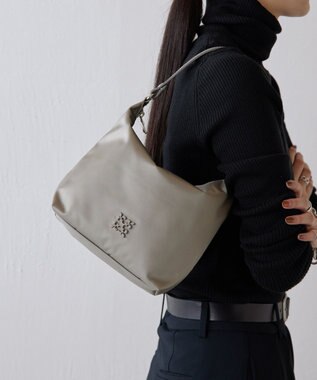 russet シンプルショルダーバッグ【クラウズナイロン】(CE-1467) Gray