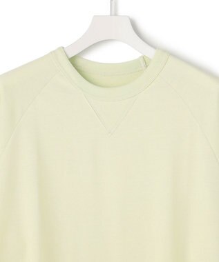 J.PRESS YORK STREET 【UNISEX】接触冷感 ラグランスリーブTシャツ ライトグリーン系
