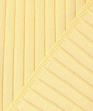 ANY SIS ポロカラーリブ ニット イエロー