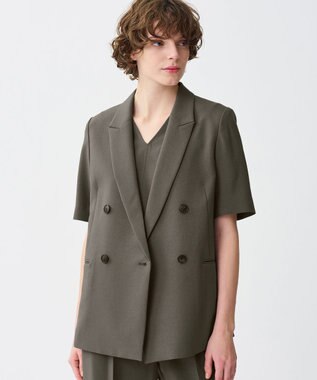 uncrave ウォッシャブルドライサップ テントラインブラウス スレート