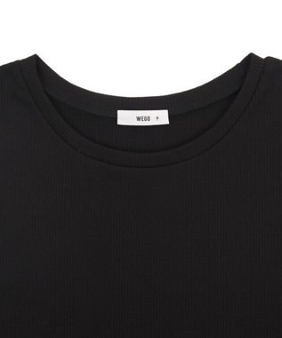 WEGO 【SMサイズ展開】コンパクトリブT ブラック