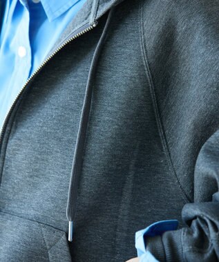 AMERICAN HOLIC ダンボールポンチZIPパーカー Dark Gray Mixture