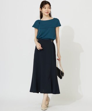 ANY SIS S 【WEB・一部店舗限定】スイートクール スカート ネイビー