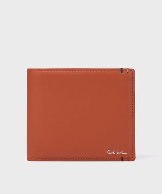 Paul Smith ハイライトステッチ 2つ折り財布 レッド
