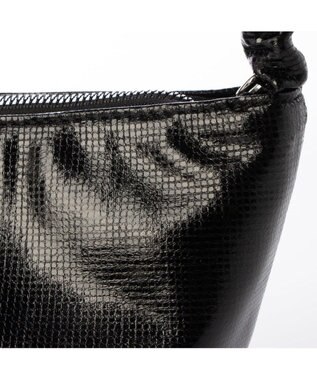 UNBILLION カシュカシュ cachecache / ギャザーハンドルメタリックミニショルダー ブラック