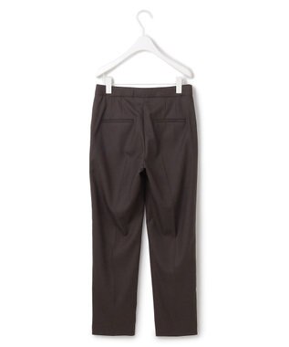 ICB 【洗える】プロヴィスウールツイル スティックパンツ チャコール系