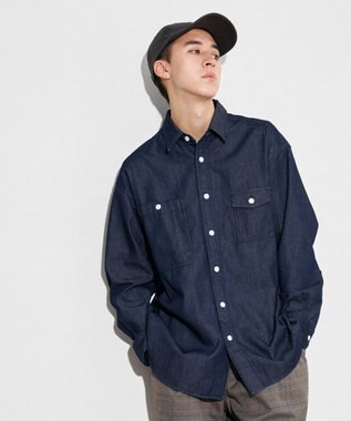 J.PRESS YORK STREET 【UNISEX】デニムシャツ ネイビー系
