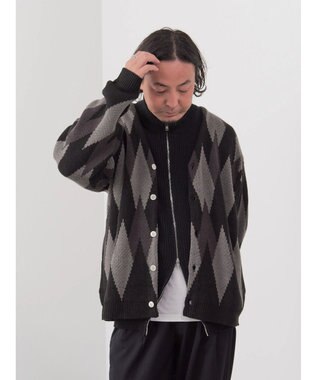 CRAFT STANDARD BOUTIQUE 【男女兼用】アーガイル柄カーディガン Black