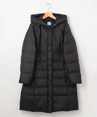 組曲 ライトタフタロング ダウン チャコールツイード系5