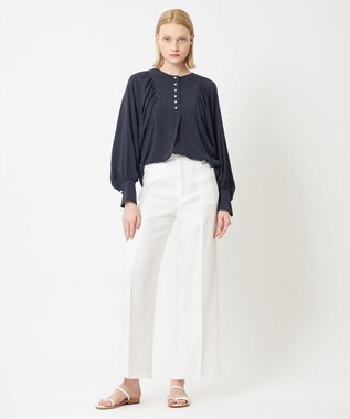 BEIGE， IRIS / ブラウス Navy