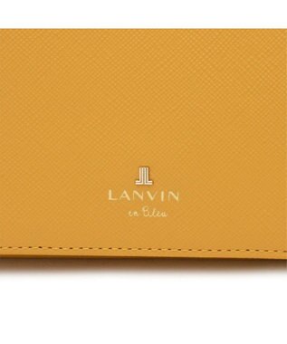 LANVIN en Bleu リュクサンブールカラー 二つ折り被せ財布 マスタード