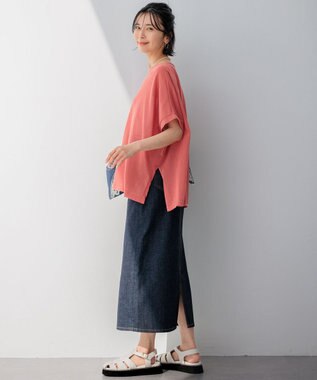 23区 L 【Oggi4月号掲載/洗える】23区DENIM ストレッチ デニムスカート ネイビー系