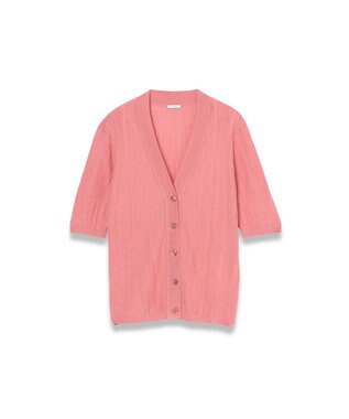 JOSEPH クリンクルリブ　カーディガン Blush