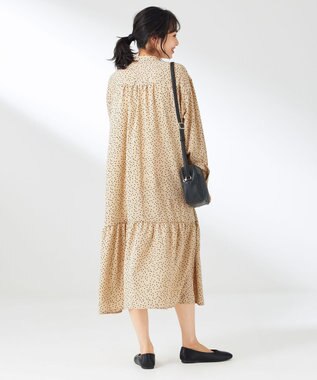 ANY 【セットアイテム】ニットベスト×ワンピース SET ベージュ×ベージュドット