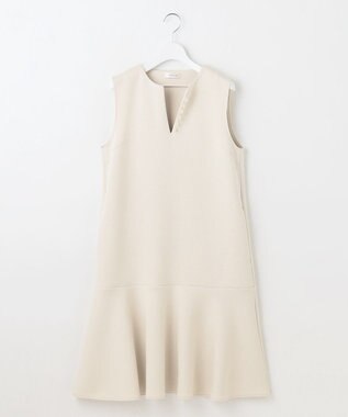 Feroux パール付きダンボール ジャンパースカート アイボリー系