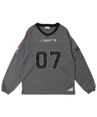 WEGO 【ユニセックス着用ITEM】ナンバリングホッケーT（LS） グレー