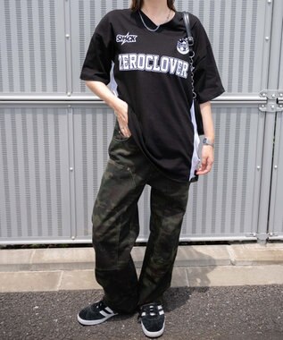 WEGO ZRCVゲームビッグTシャツ ブラック