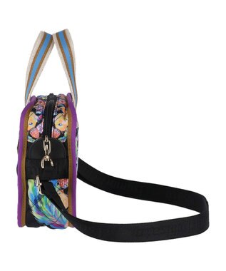 tsumori chisato CARRY tcアニマルキルト ショルダーバッグ ミニボストン ブラック