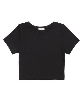 WEGO 【SMサイズ展開】コンパクトリブT ブラック